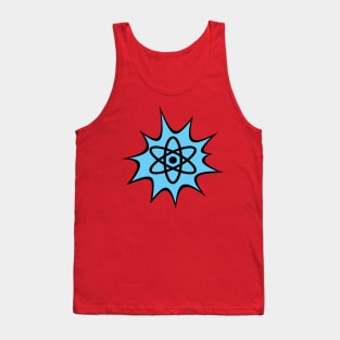 Dynamic Atomic symbol cartoon style science geek gifts Tank Top